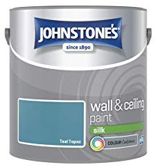 Johnstone's 307074 Vinyl Silk Emulsion - Teal Topaz,2.5