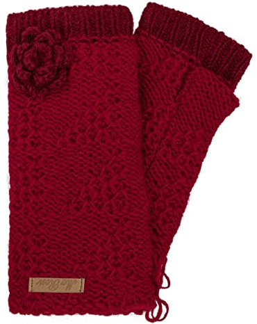 McRon Damen Gestrickte Pulswärmer Modell Lana
