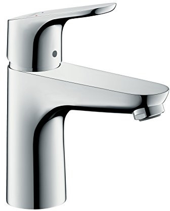 hansgrohe Wasserhahn Focus für geringen Durchfluss (Armatur mit Auslauf Höhe 100mm ohne Ablaufgarnitur) Chrom