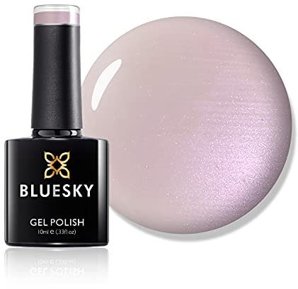 Bluesky Gel Nail Polish, Negligee 80502, French Light Pink, Long Lasting, Chip Resistant, 10 ml (Requires Drying Under UV LED Lamp)