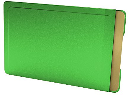 BMK Innovationen CardTresor Color Kartenschutzhülle aus Edelstahl in apfelgrün, RFID/NFC-Schutz