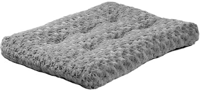 MidWest Homes for Pets XXS QuietTime Deluxe Gray Ombré Swirl Plush Pet Bed, Machine Washable, Non-Skid Bottom, Soft Crate Mat for 46 cm Crates