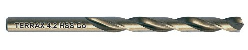 TERRAX by RUKO Spiralbohrer HSS-CO5 4,2 mm in 10-er Kunstoffpack