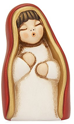 THUN - Vergine Maria - Versione Rossa - Statuine Presepe Classico - Ceramica - I Classici