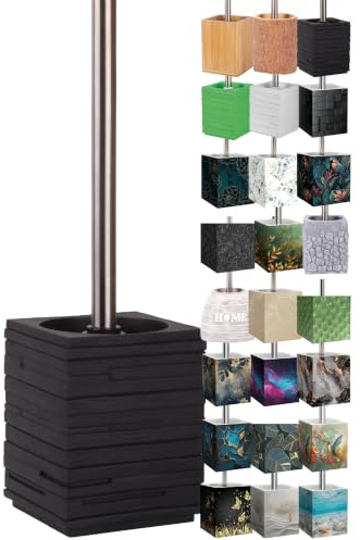 Sanilo WC Bürste, viele schöne Klobürsten zur Auswahl, hochwertige Qualität, Elegantes Design (Calero Black)