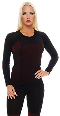 Cocain underwear Skiunterwäsche für Damen als Hemd-Hose-Set oder 2 Hemden oder 2 Hosen auswählbar, Lang oder Kurz-Arm, Funktionelle Thermowäsche Seamless ohne störende Nähte