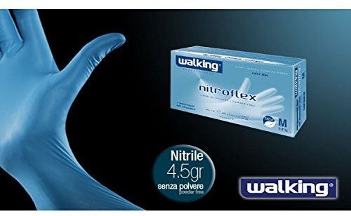 GUANTI NITROFLEX NITRILE BLU PZ. 100 MIS. M