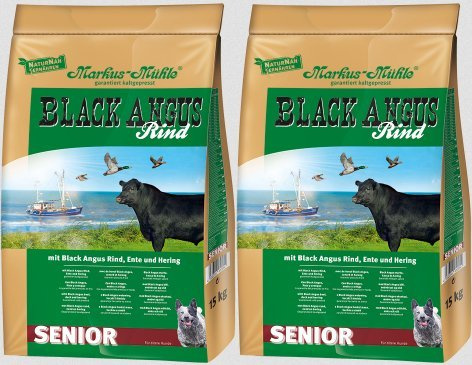 Markus Mühle Black Angus Hundefutter Senior (2x15kg)