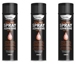 (3 lattine) 500 ml Bond it spray adesivo a contatto super forte piastrelle tappeto base colla spray