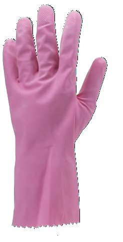 Euro protección 5017 par de guantes (látex, uso doméstico rosa, Rosa, 5018