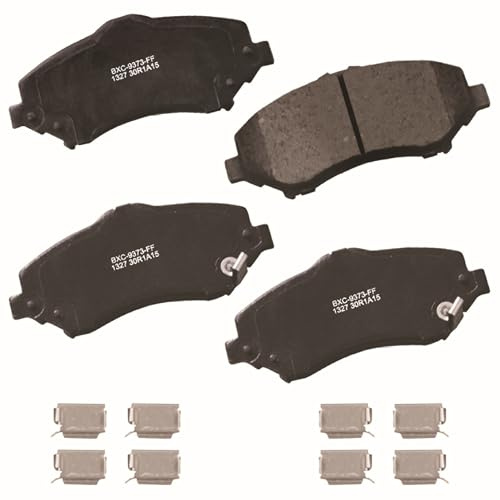 Bendix Premium SBC1327 Ceramic Front Brake Pads for select Chrysler Town & Country, Dodge Grand Caravan, Journey, Nitro, Jeep Liberty, Wrangler, Ram C/V, VW Routan (models without Heavy Duty Brakes)
