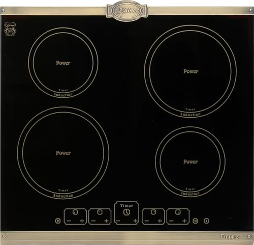 Kaiser KCT 6395 Em Plaque de cuisson à induction 60 cm/plaque à induction/plaques métalliques Bronze/vitrocéramique avec 4 plaques à induction QickHeat/plaque de cuisson à induction