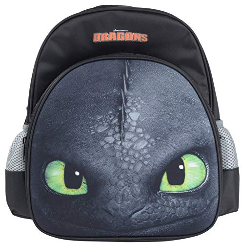 Dreamworks Dragons Ohnezahn Toothless Kinder Rucksack, schwarz