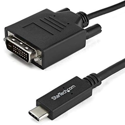 StarTech.com Cavo Adattatore USB-C a DVI da 1m - Convertitore per PC con USB tipo-C - 1920x1200 (CDP2DVIMM1MB)