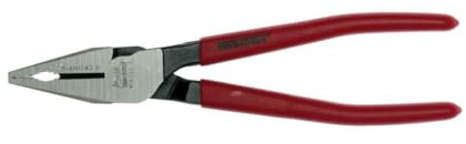 Teng Tools MB452 Mega Bite Heavy-Duty Combi Pliers 200mm (8in) – Chrome Moly Steel, 80° Cutting Edge, Pipe & Serrated Grips, Single Joint Design, Vinyl Coated Handles