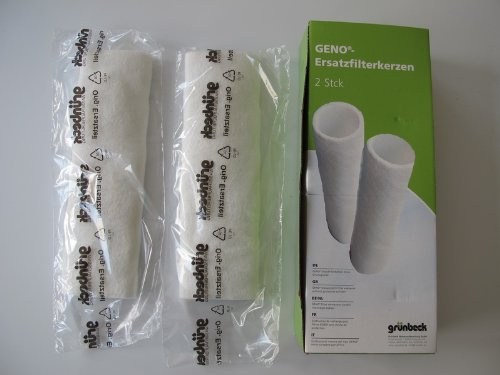 Grünbeck Ersatzfilter für Wasserfilter FS 1 1/2 2er Pack (80 µm ohne Schutzglocke) *** (Filterhülse Vlies Filter Feinfilter Hauswasserfilter Kerzenfilter Ersatzkerzenfilter Filterkerze)