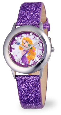 Disney Princess Kids' Stainless Steel Time Teacher Analog Quartz Watch