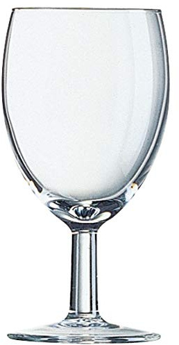 Arcoroc Savoie Wine Glasses - Pack of 48 (240ml) CE Marked : No | Non-CE marked glass provides an economic option for private bars, with an elegant short stem to reduce breakage risks.