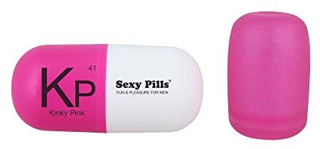LOVE TO LOVE Sexy Pills - Kinky Pink, Mini Masturbator für Männer, Dehnbar Und Für Jede Größe Geeignet, 3 Komplexe Und Innovative Stimulationsstrukturen, Rosa