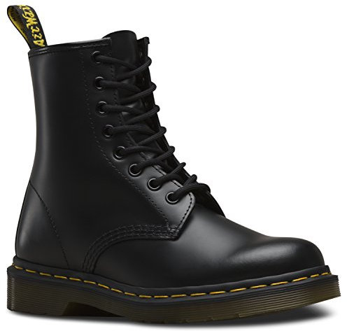 Dr. Martens 1460 Glatt, Erwachsene Unisex Stiefel,, Schwarz (Black), 43 EU