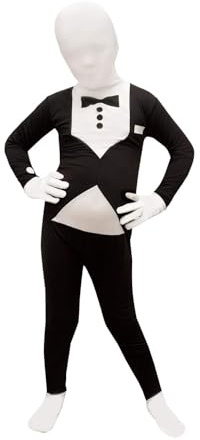 Morphsuits KPTUL helkroppsdräkt, unisex barn, smoking, L