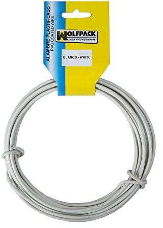 Alambre Plastificado (Rollo 20 Metros) Blanco Nº 16/2.7 mm.