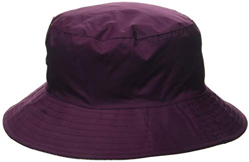 Lighthouse Chapeau Cloche Canterbury pour Femme - Imperméable et Coupe-Vent, Bordure en Simili-suède - Plum - L