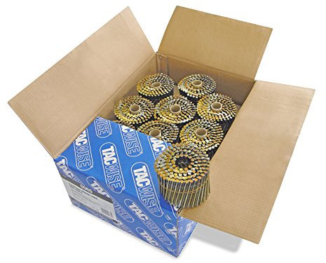 Tacwise 0965 Clous en Rouleau à Tête Plate de Type 2,8 / 83 mm, Pointe en Diamant, Tige Annelée et Finition en Acier, Inclinés à 16°, Reliés en Fil, Lot de 4000