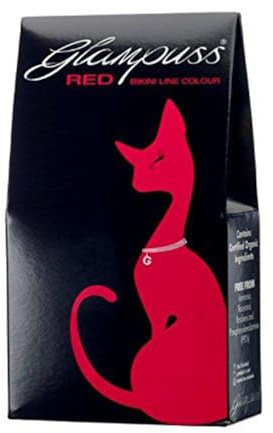 MiniKINI GlamPuss - Tintura per capelli pubici biologici - ROSSO CALDO