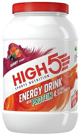 HIGH5 Energy Drink With Protein Blend of Carbohydrates Protein & Electrolytes (Berry, 1.6kg)