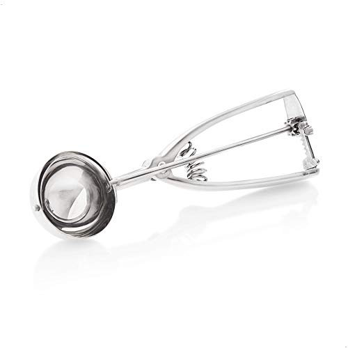 Faimex Portionierer Eisloeffel lang für Kugeleis EIS Eislöffel aus Edelstahl Eiskelle Kugel Kugelformer Eisportionierer Löffel für Speiseeis Püree Reis Ice Scooper mit einem Kugel Ø 4,8 cm