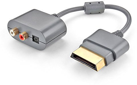TNP Xbox 360 RCA Toslink Optical Audio Cable Cord Adapter Adaptor for Xbox 360 and Xbox 360 Slim [Xbox 360]