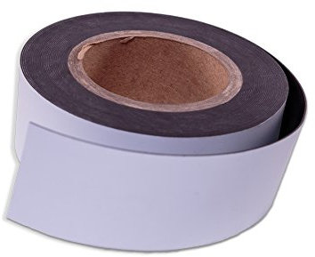 Kennzeichnungsbänder, Magnetbandrolle, 10 m, 50 mm hoch, Weiß