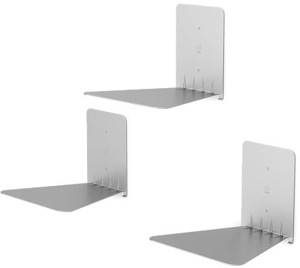 Umbra Conceal unsichtbares Schwebe Bücherregal, 3er-Set, Silber, Gross