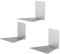 Umbra Conceal Mensole sospese, set di 3, Acciaio, Argento