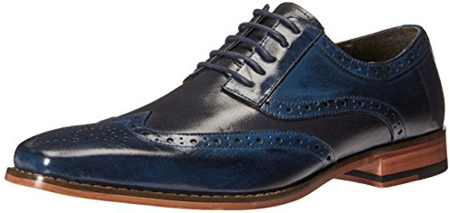 Stacy Adams Homme Tinsley-Wingtip Oxford Tissu, Bleu Cobalt, Bleu Marine, 41.5 EU