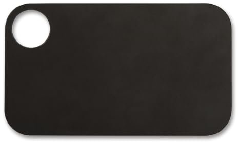 Arcos Planche à Découper en Résine Phénolique et Fibre de Cellulose, Surface Texturée Antidérapante pour Découpe Sécurisée, Hygiénique et Sans Odeur, 240 x 140 mm, Série Tablas, Couleur Noire