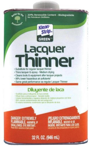 Klean-Strip Green QKGL75009 Lacquer Thinner, 1-Quart