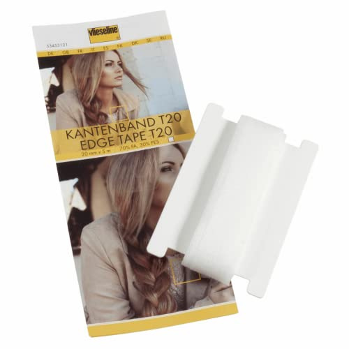 Vlieseline T20 SB 5 m x 2 cm, 70% PA, 30% PES, vit, 20 mm x 5 m