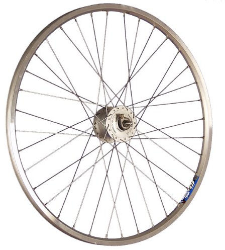 26 Pulgadas Rueda Delantera Bici ZAC19 Dinamo DH-3N31 Plateado