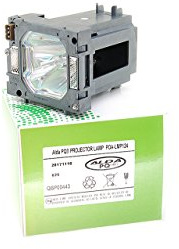 Alda PQ-Premium, Beamerlampe/Ersatzlampe für SANYO PLC-XP200L Projektoren, Lampe mit Gehäuse