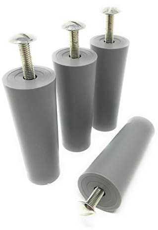 Paracolpi d'arresto per tapparella, 60 mm, 4 pezzi, colore grigio