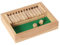 Bartl 110716 Klappenspiel, Shut The Box, Würfelspiel, hochwertige Ausführung aus Gummibaumholz