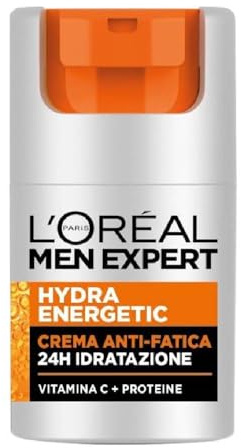 6 x L'Oreal Paris Men Expert Hydra Energetic Anti-Fatigue Moisturiser 50ml