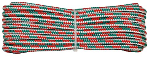 Corderie Italiane 006008620 Corda Fantasia Tricolore Bandiera Italiana, 4 mm, 20 m