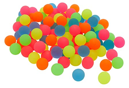 Juvale Bouncy Balls for Kids - Bulk Neon Rubber Bouncy Balls for Party Favors & Prizes - 100 Pack, 1 in (25mm) Multicolor