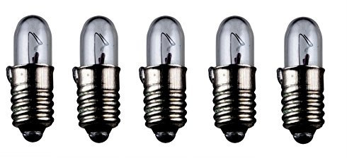 5er Set WireThinX Kleinstlampen Subminiatur 0,60 W, 12 V - Sockel E5,5 4,7 x 15 mm, L-55