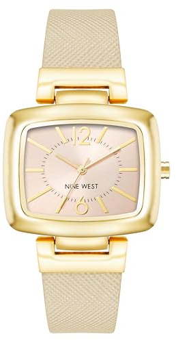 Nine West Women's Strap Watch, NW/1856 Beige