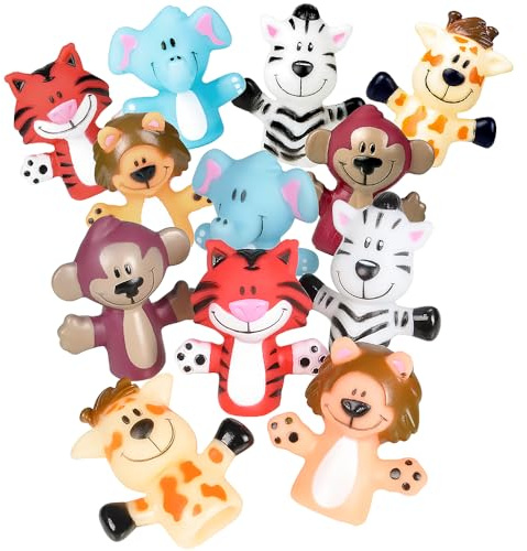 2 Zoo Animal Finger Puppets