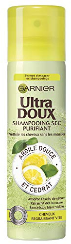 Garnier Ultra Doux Shampooing Sec Purifiant Argile et Cedrat - Cheveux Gras